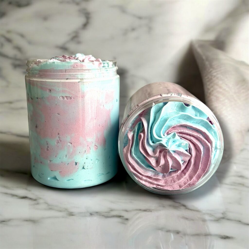 mermaid twist whipped soap